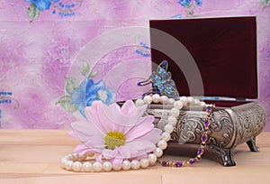 Jewelry Box and Flower