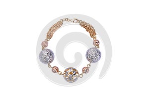 Jewelry bracelet isolated on white