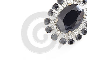 jewelry brooch on white background