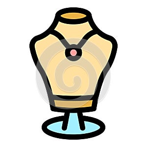 Jewelry dummy ruby icon vector flat