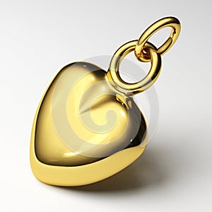 Jewelry gold heart