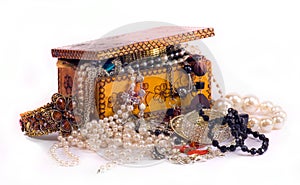 Jewelry and a jewelry box photo