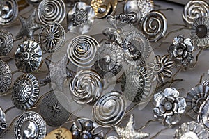 Jewelry pendants set made of silver brass