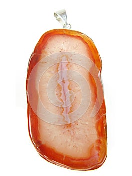 Jewelry red agate pendant