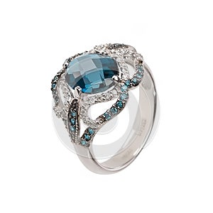 Jewelry ring isolated