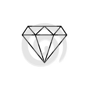 jewelry store sign icon. Element of navigation sign icon. Thin line icon for website design and development, app development.