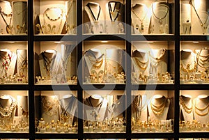 Jewelry store window