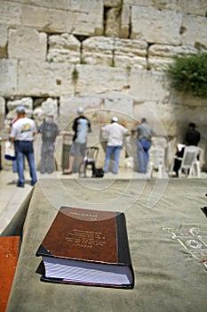 Jewish bible on table