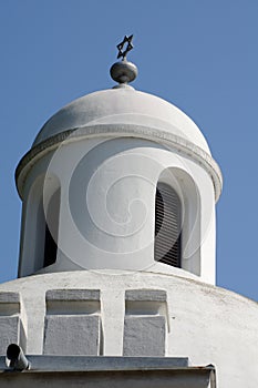 Jewish cemetery ceremonial hall with a dome