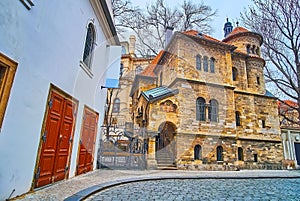 The Jewish Ceremonial Hall and Klausen Synagogue in Josefov, Prague, Cazech Republic