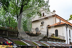 Jewish Ceremonial Hall Prague in Czech Republic.