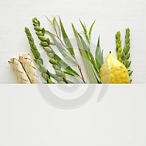 Jewish festival of Sukkot. Traditional symbols The four species: Etrog, lulav, hadas, arava