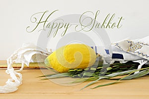 Jewish festival of Sukkot. Traditional symbols The four species: Etrog, lulav, hadas, arava