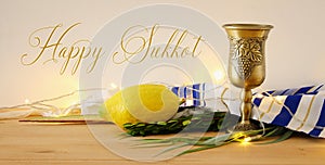 Jewish festival of Sukkot. Traditional symbols The four species: Etrog, lulav, hadas, arava