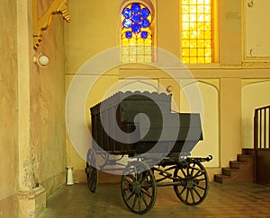 Jewish funeral hearse.