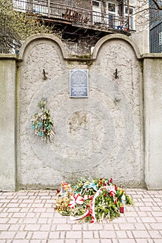 Jewish Ghetto Wall, Krakow, Poland