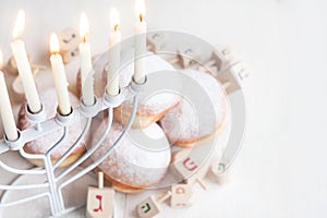 Jewish holiday Hannukah background