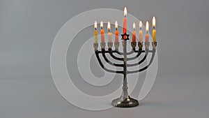 Jewish holiday hannukah symbols Lighting Hanukkah Candles Hanukkah celebration judaism menorah tradition