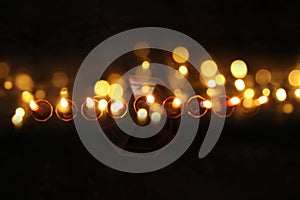 jewish holiday Hanukkah background with menorah & x28;traditional candelabra& x29; and burning candles