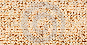 Jewish holiday Passover background. Matzo texture pattern photo