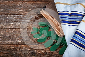 Jewish holiday prayer book High Holy Days on a table