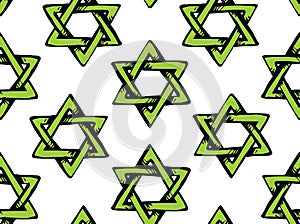 Jewish holiday symbol. Vector drawing