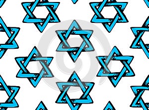 Jewish holiday symbol. Vector drawing