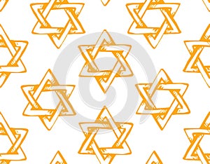 Jewish holiday symbol. Vector drawing