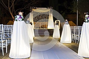 Jewish Hupa , wedding putdoor