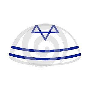 Jewish kippah icon
