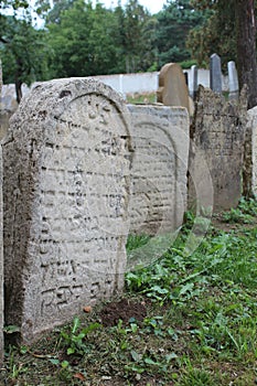 Jewish monuments in the cemetery