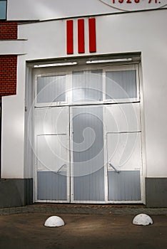 Jewish museum and tolerance center in Moscow. Entrance doors.