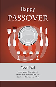 Jewish Passover holiday Seder invitation