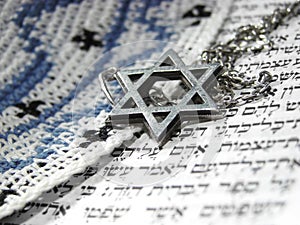 Jewish religious symbols closeup 3