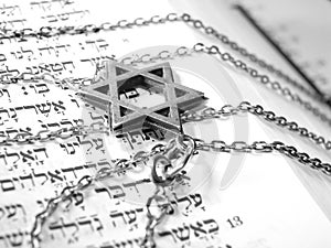 Jewish religious symbols macro 2