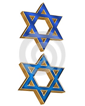 Jewish Star 2 styles 3D