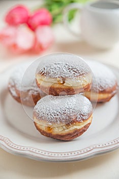 Jewish traditional holiday Hannukah doughnuts