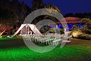 Jewish wedding ceremony canopy (chuppah or huppah)