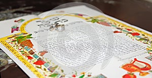 Jewish wedding, prenuptial agreement ketubah