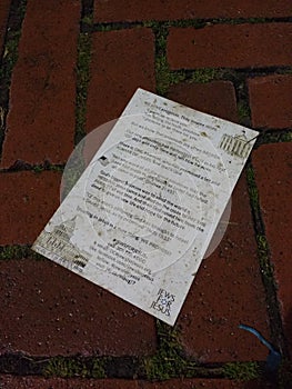 Jews for Jesus Leaflet After The 58th Presidential Inauguration, The Inauguration of Donald Trump, Washington, DC, USA