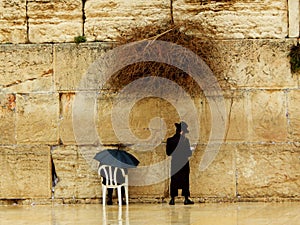 Jews praying at the Western Wall, Jerusalem, Israel
