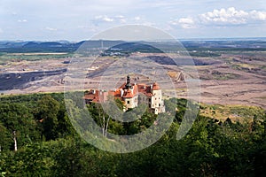 Hrad armáda důl v, většina okres kraj český 