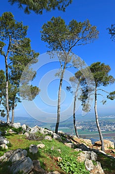 Jezreel Valley landscape, viewed from Mount Gilboa