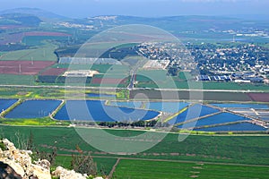 Jezreel Valley landscape, viewed from Mount Gilboa