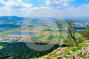 Jezreel Valley landscape, viewed from Mount Precipice