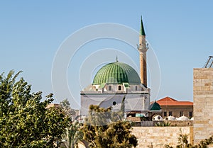 The Jezzar Pasha Mosque in Akko, Israel