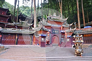 Jianfu palace in Qingcheng mountain photo