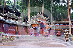 Jianfu palace in Qingcheng mountain photo