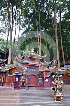 Jianfu palace in Qingcheng mountain photo
