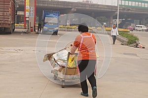 Jiangmen Xinhui, China: city street scenery